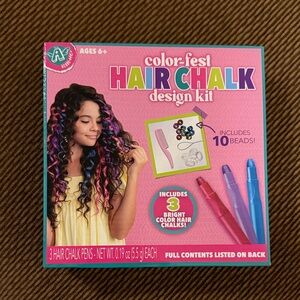 Color-Fest Hair Chalk Design Kit - Pink Box
